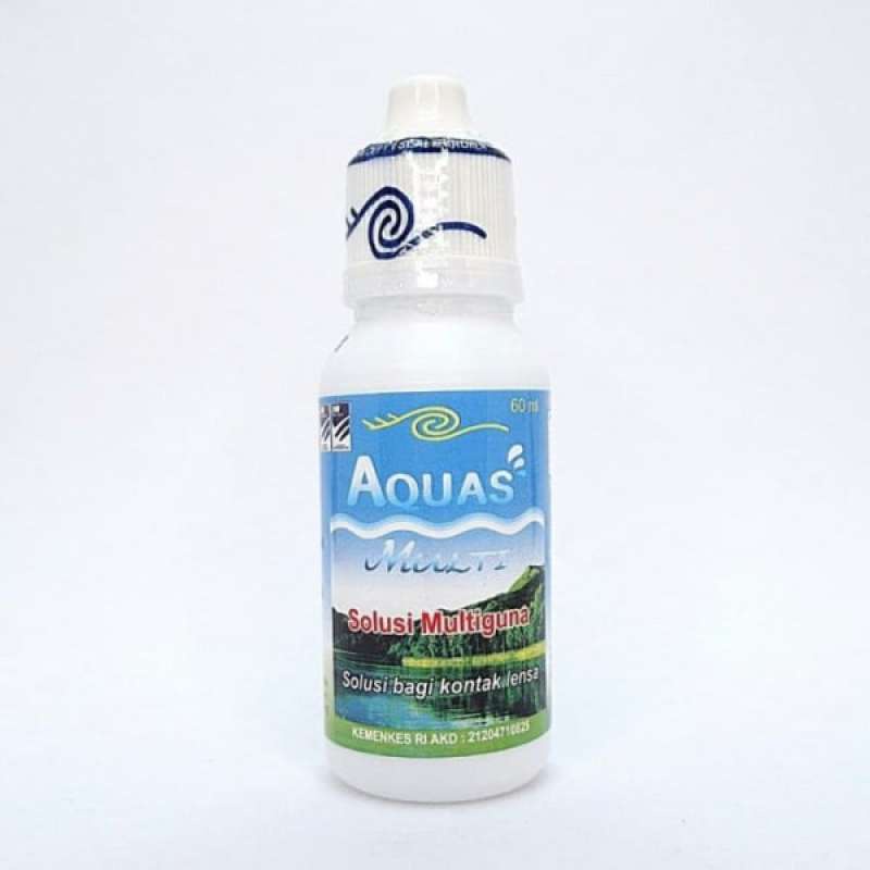 Aquas 60ml Air Softlens / Cairan Pembersih Softlen MPS Cairan Mata Soflens