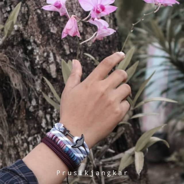 Gelang Tali Prusik Jangkar / Gelang Prusik Jangkar / Gelang paracord / Gelang paket / gelang tali