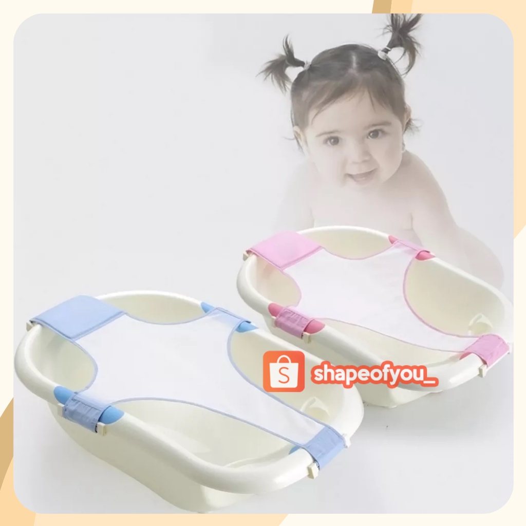 Baby Bath Helper Alat Bantu Memandikan Bayi Anti Slip Kuat Jaring Anti Tenggelam Mandi Kursi Bak