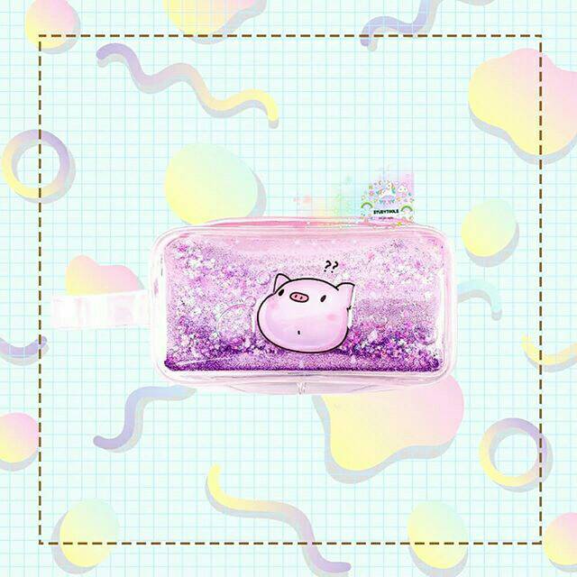 

PURPLE PIG PENCIL CASE