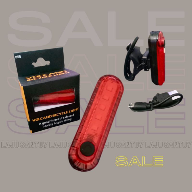 Lampu Sepeda Belakang LED Rechargeable Lampu Sepeda USB Lampu LED Sepeda USB