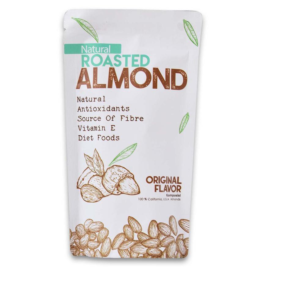 

[KODE 9] Natural Roasted Almond (Panggang) 100 Gr TERLARIS!!!