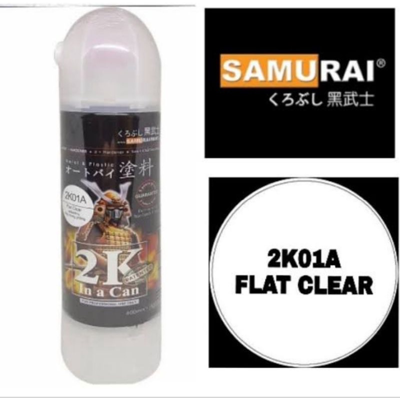 CAT SEMPROT SAMURAI PAINT  400ML NO 2K01A  FLAT CLEAR CLEAR DOFF TOP COAT CLEAR