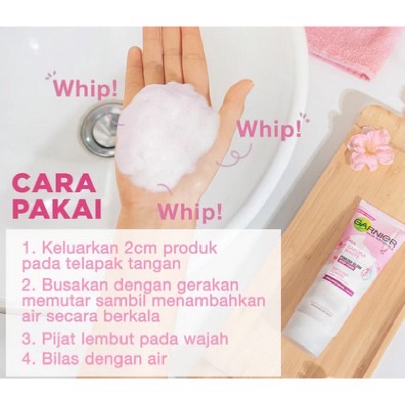 GARNIER SAKURA GLOW FACE WASH / HYALURON / ORIGINAL