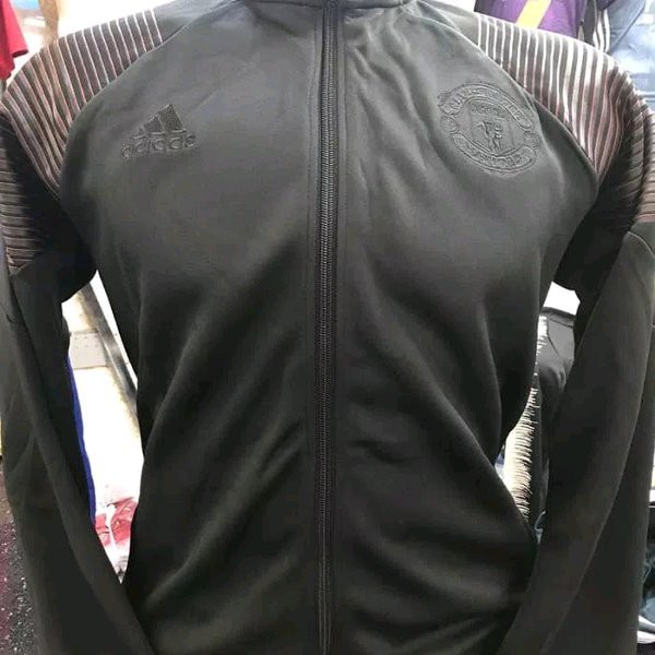 JAKET BOLA GRADE ORI MU ANTHEM BLACK 2019