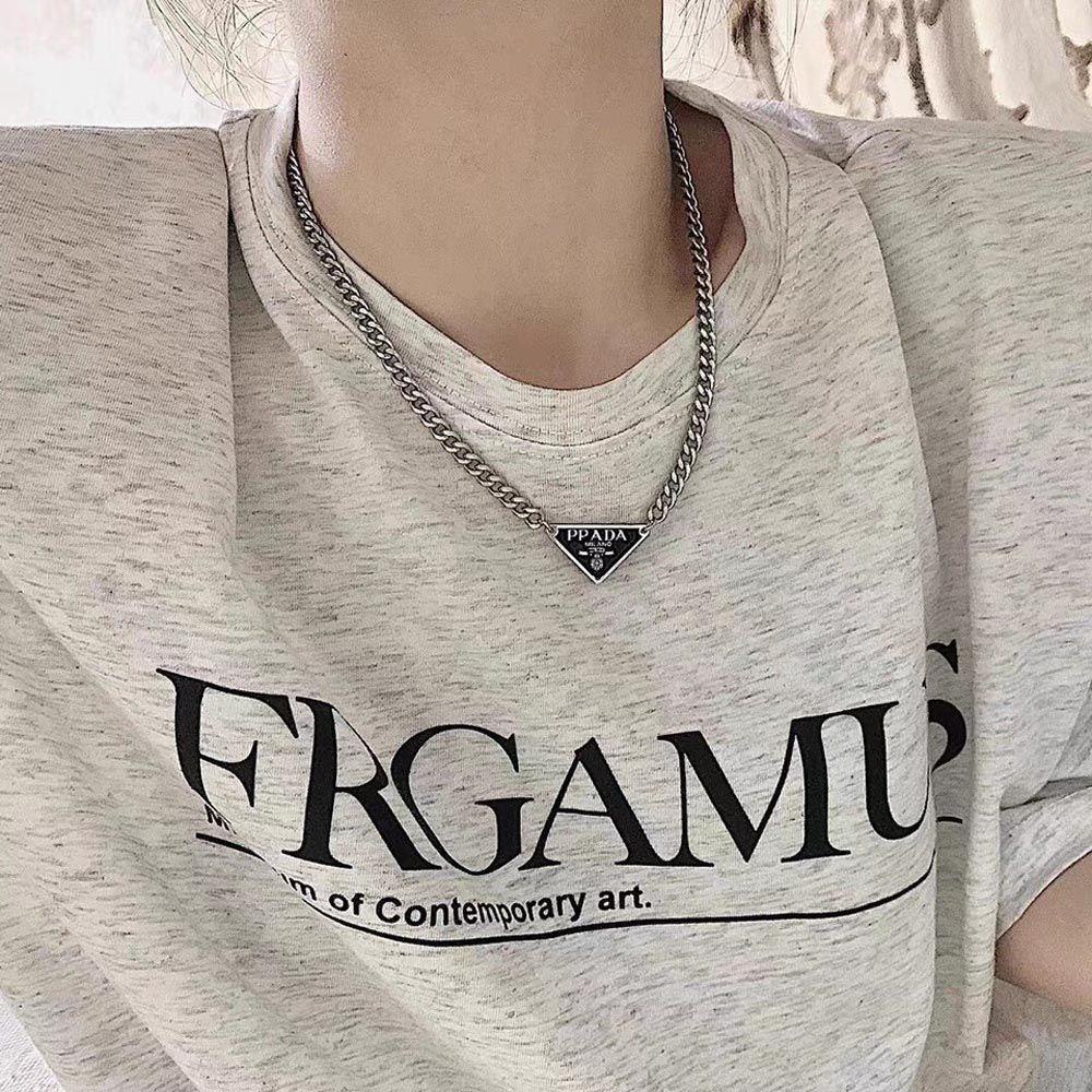 [Elegan] Kalung Korea Elegan Manis Trendy Untuk Anak Perempuan Huruf Titanium Steel