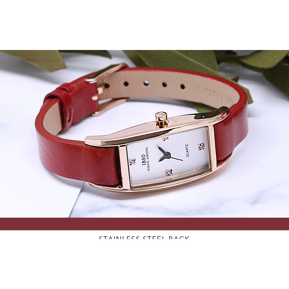 IBSO - Jam Tangan Wanita - Tali Kulit - Original