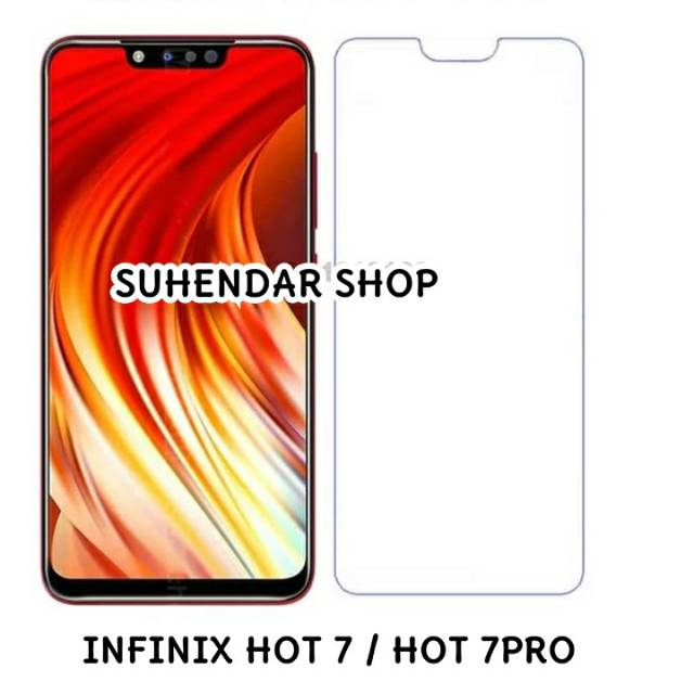 TEMPERED GLASS INFINIX HOT 7 INFINIX HOT 7PRO BENING NON PACKING