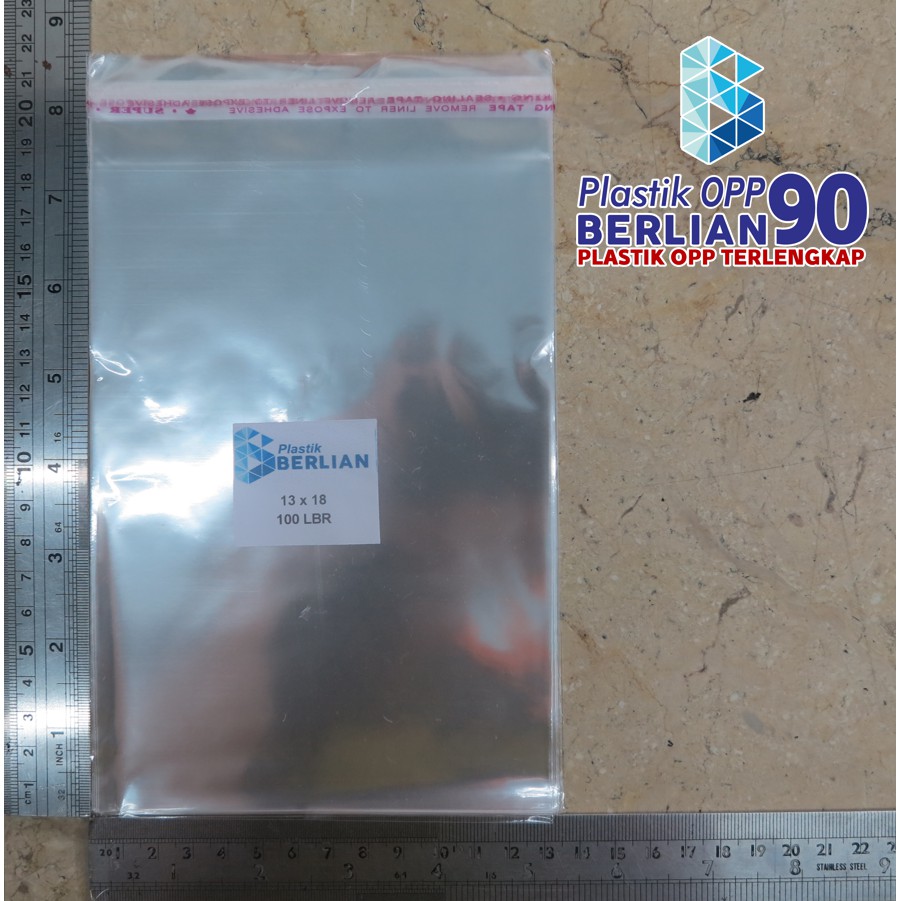 

13X18 CM PLASTIK OPP (SEAL/LEM) TEBAL 20 MIC ASLI / PLASTIK KEMASAN / PLASTIK YASIN