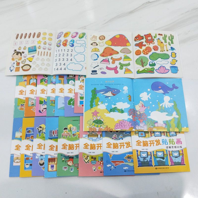 

buku stiker sticker book anak mainan anak edukatif edukasi no usborne