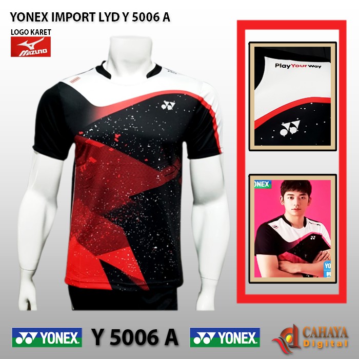 Baju Kaos Jersey Badminton Yonex LYD Y5006A | Grade Ori Import