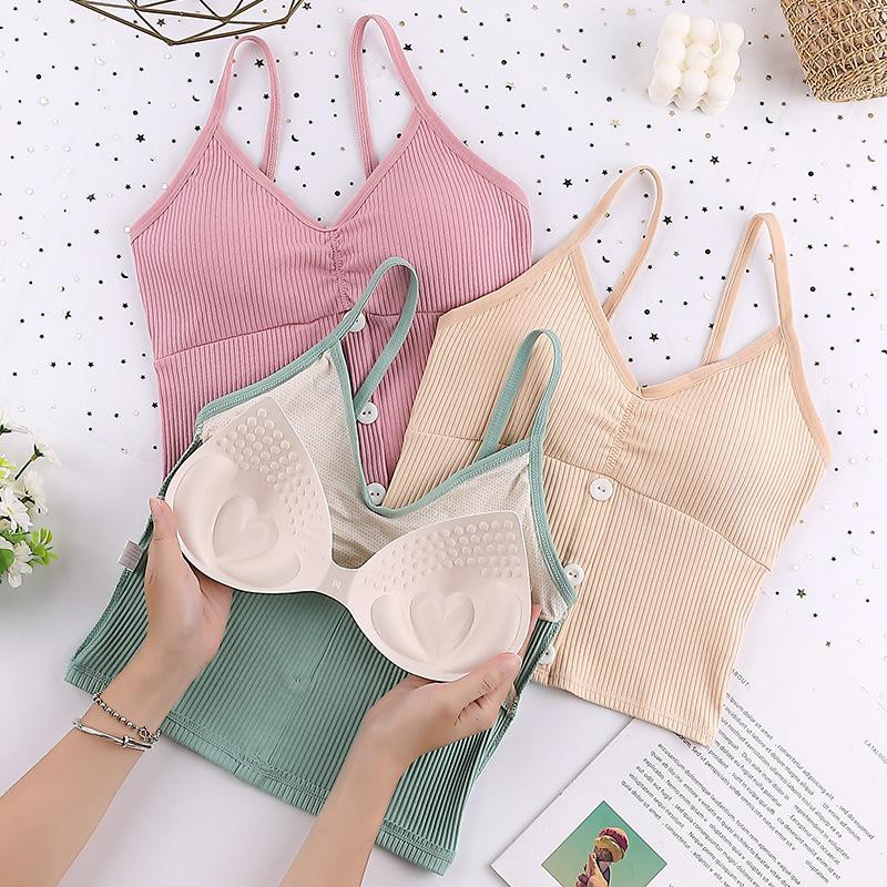 Nicebra Bra Tanktop fashion wanita tanpa kawat bh pakaian dalam wanita 1027