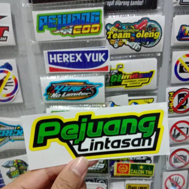 Sticker printing PEJUANG LINTASAN Minim pembelian produk harus 20rb