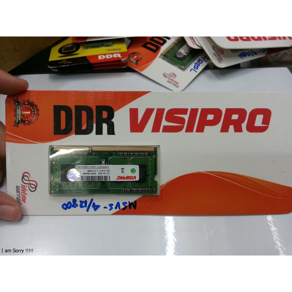 RAM Komputer Memory DDR3 Visipro Sodim 4GB