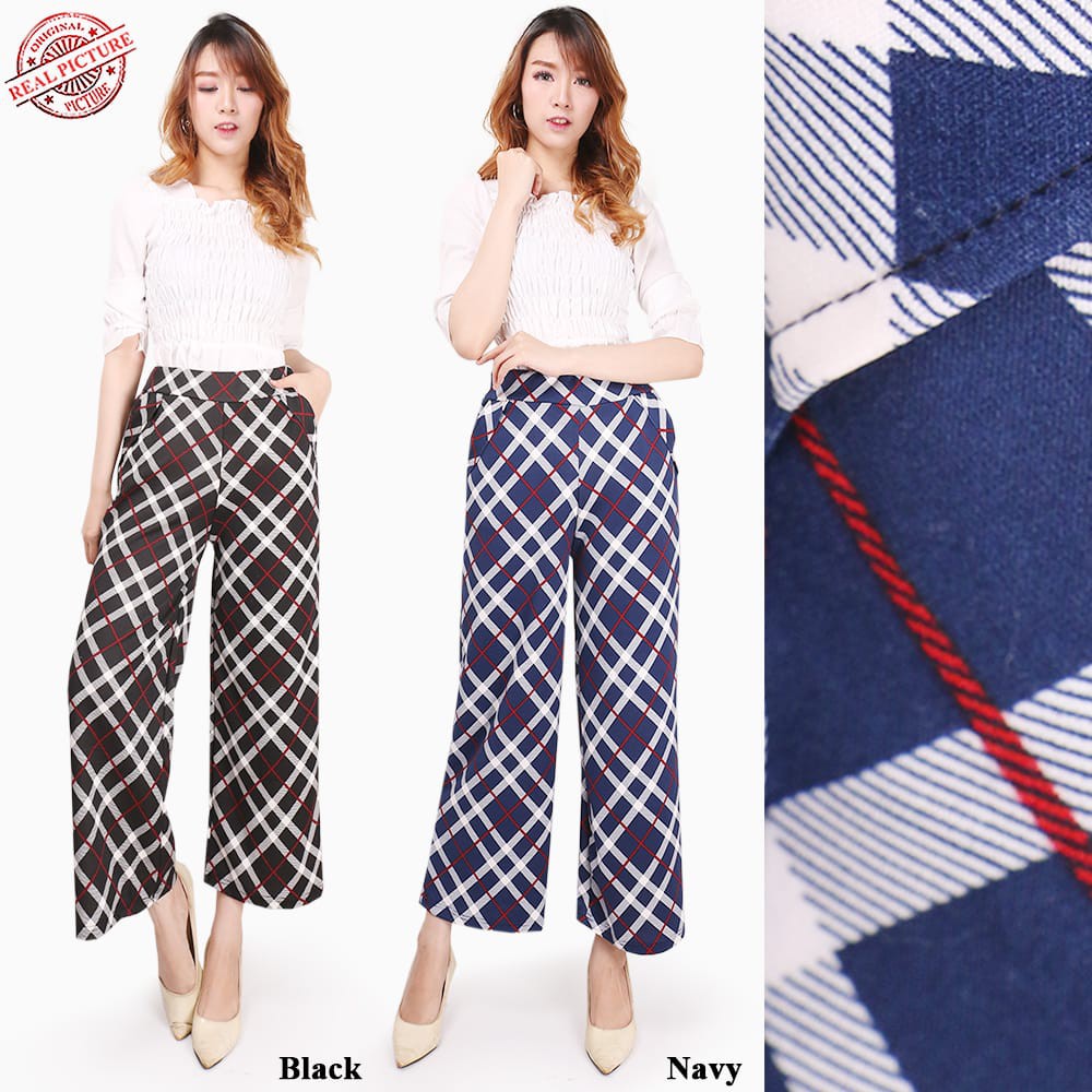 SB Collection Celana Panjang Okta Longpants Kulot Casual Jumbo Wanita