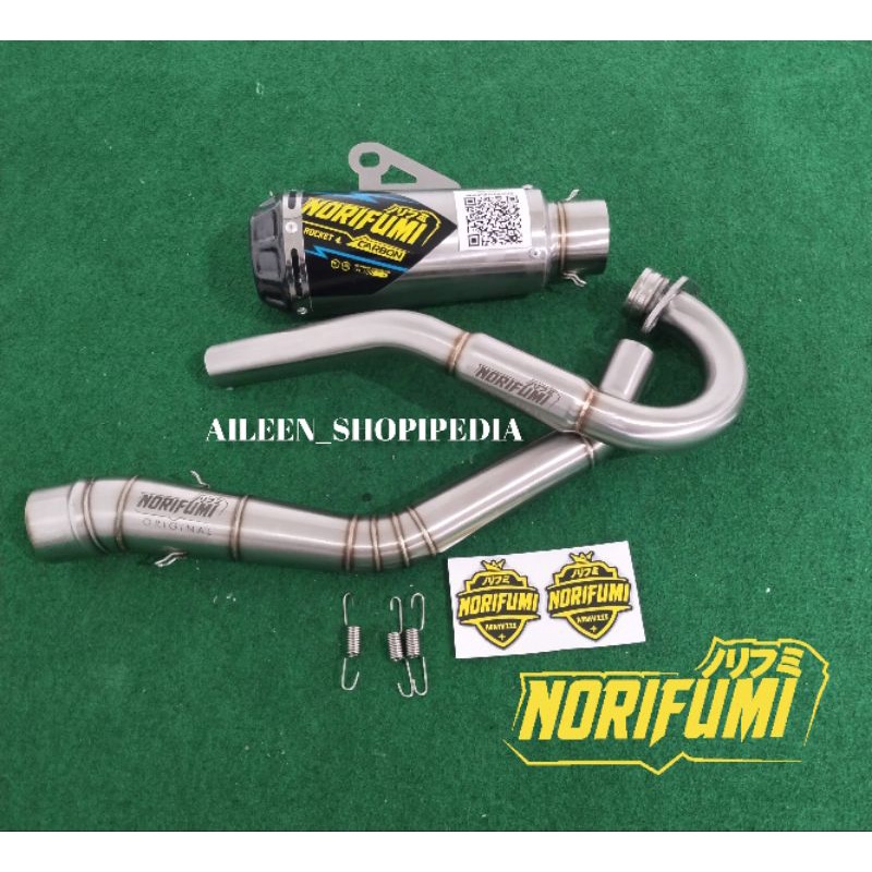 Knalpot Racing Muffler Motor Wr 155 Crf 150 Klx 150 Dtracker 150 NORIFUMI GTX PRO BORE UP KOMPETISI