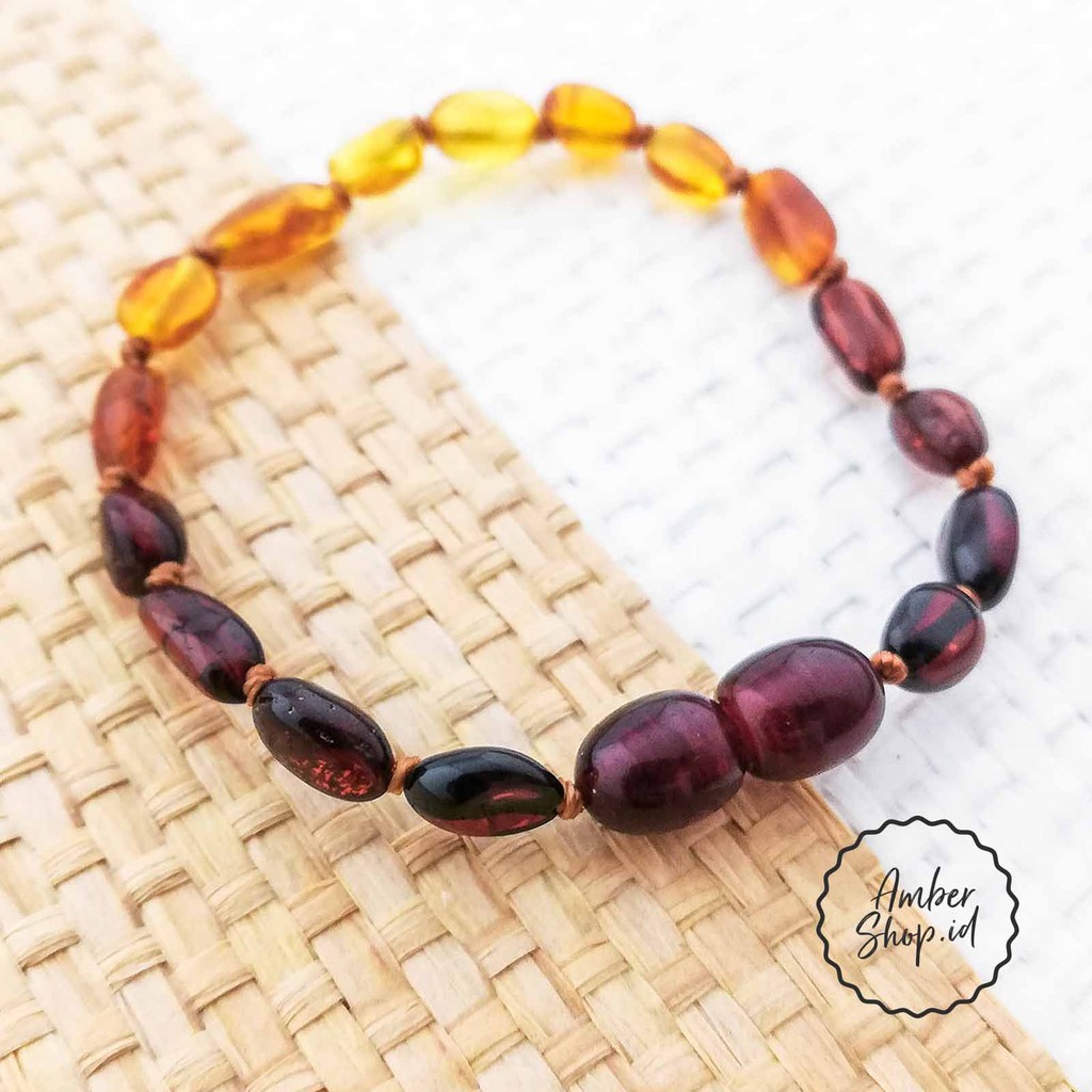 OL5X4R2 Gelang Amber pereda tumbuh gigi bayi - Amber Shop