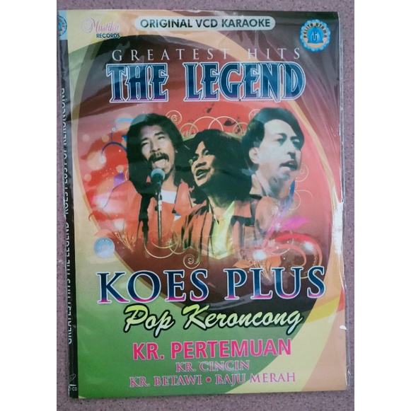 VCD original the legend Koes plus pop keroncong