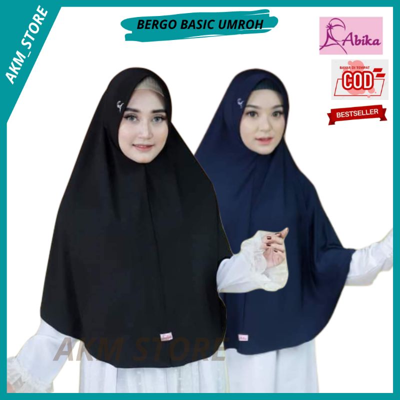 BERGO BASIC UMROH ABIKA JILBAB HIJAB KERUDUNG INSTAN