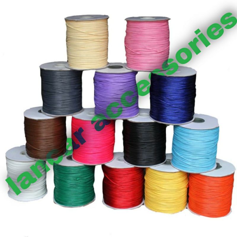 COD✅ Tali Korea Bahan Membuat Gelang Kalung Dan Tali Masker 1mm Dan 2mm