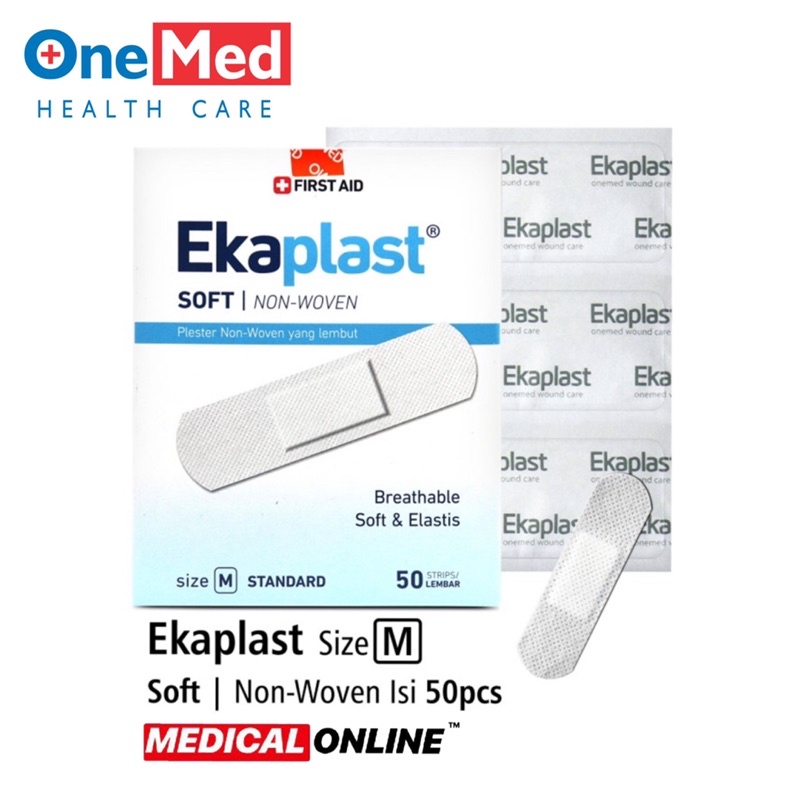 PLESTER LUKA EKAPLAST SOFT NON WOVEN ONEMED ISI 40 PER BOX MEDICALONLINE MEDICAL ONLINE