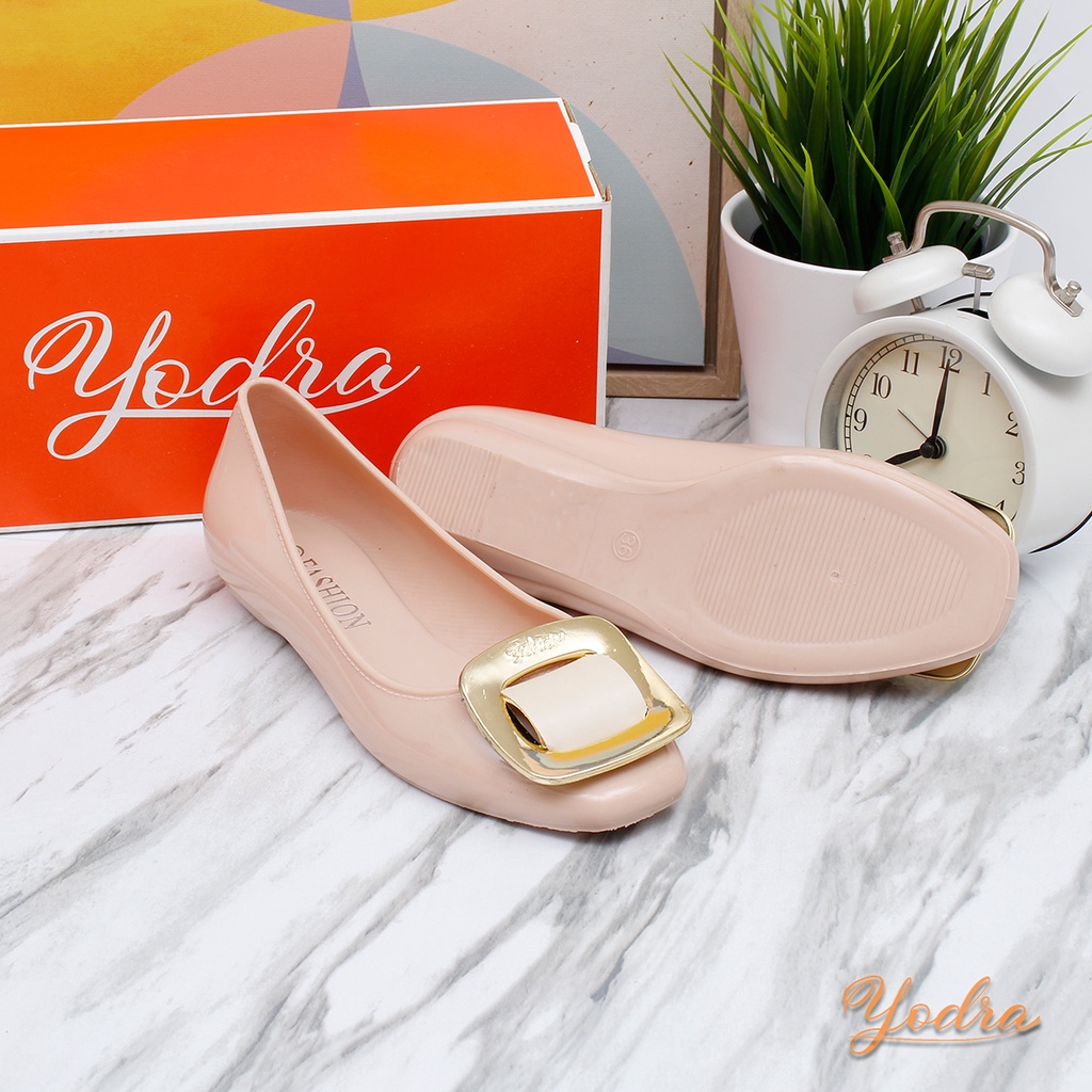 Yodra / Lyodra Alani Flat Jelly Shoes Import LDR225 Real Pict