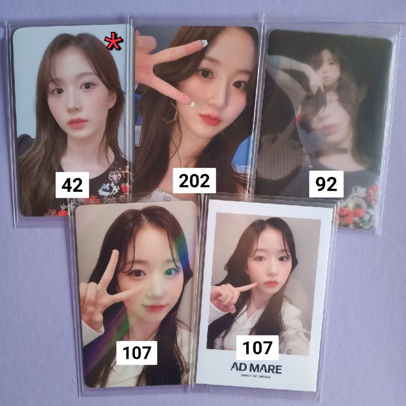 [booked] Photocard PC NMIXX Ad Mare Haewon ktown r1 r2 blind package makestar r3 ld SW pola