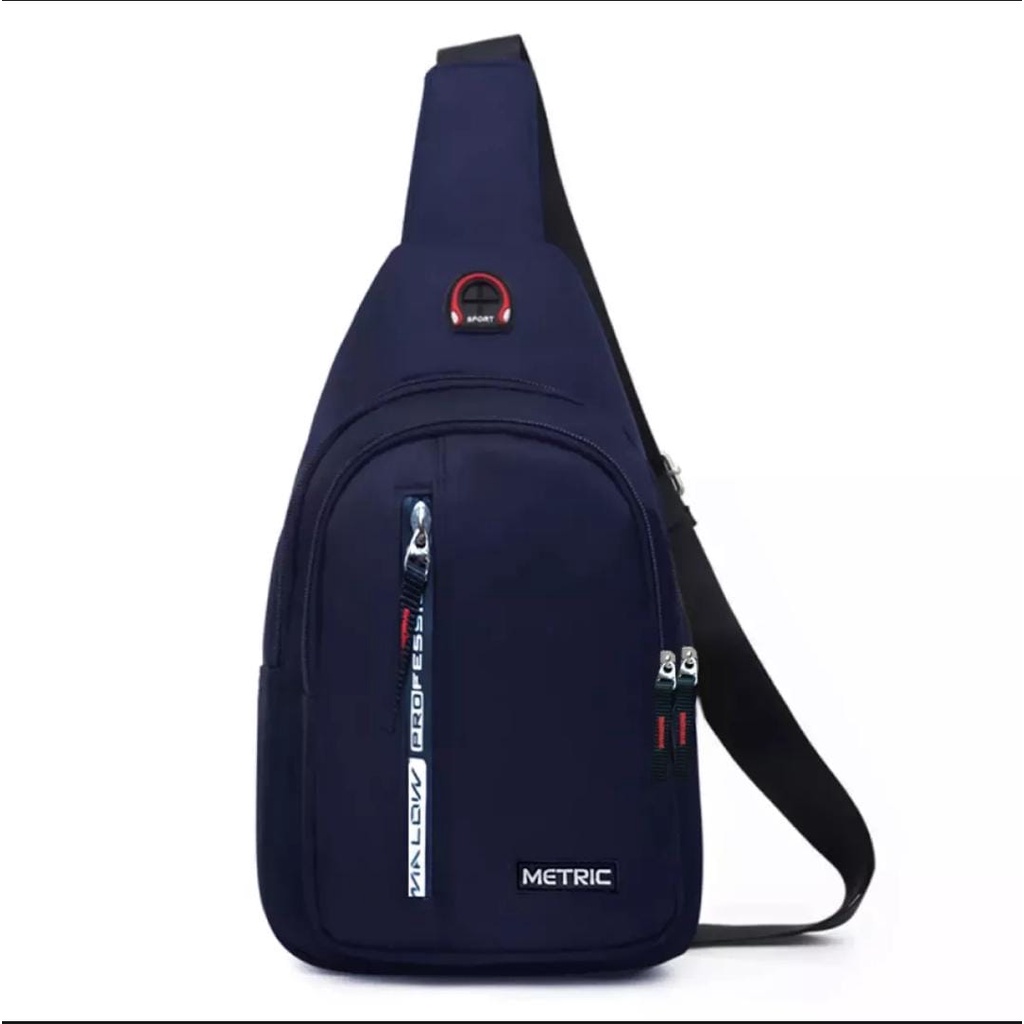 Tas Selempang Pria MRN520 Tas Pria Tas Wanita SlingBag Pria Tas Dada Tas Punggung Selempang Material Nylon Anti Air