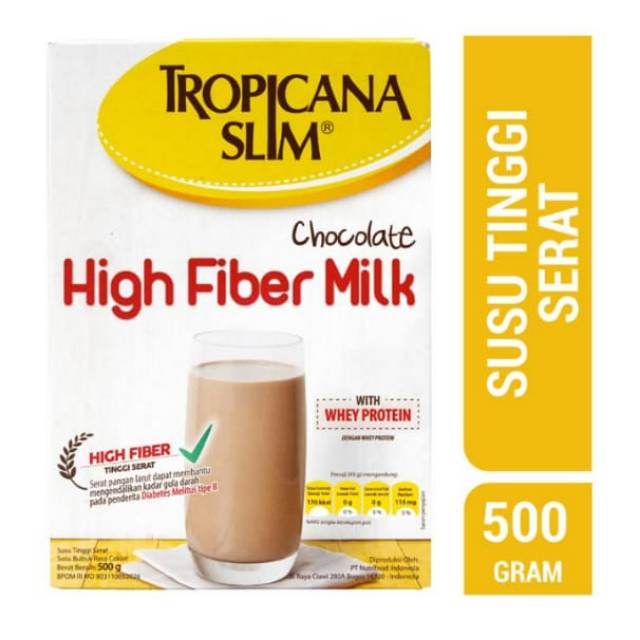 

Tropicana slim high fiber milk chocolate 500gr