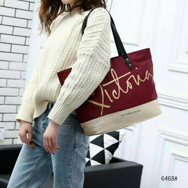 TAS VICTORIA SECRET ANGEL PARACHUTE NYLON TOTE BAG 6468