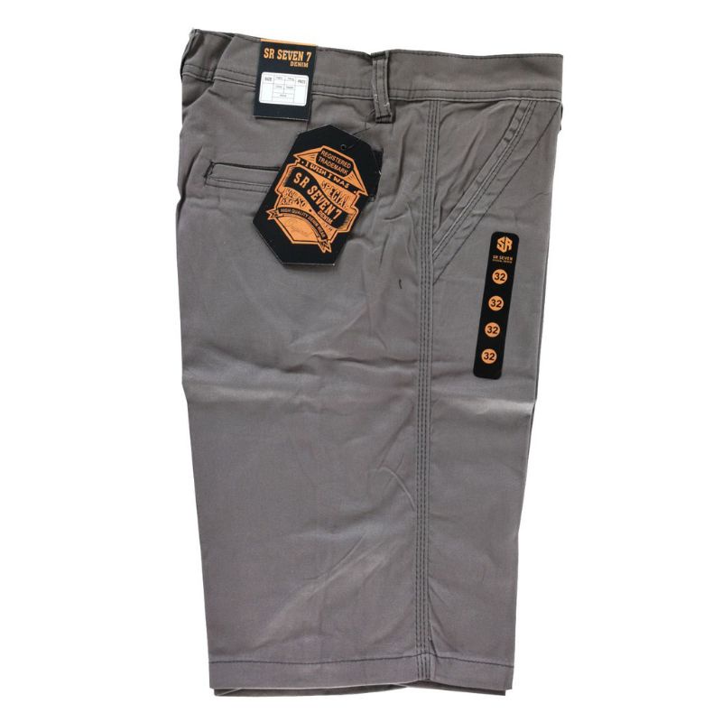 Celana chino pendek pria bahan streath  melar original Jumbo Big size katun polos slim fit 27-44