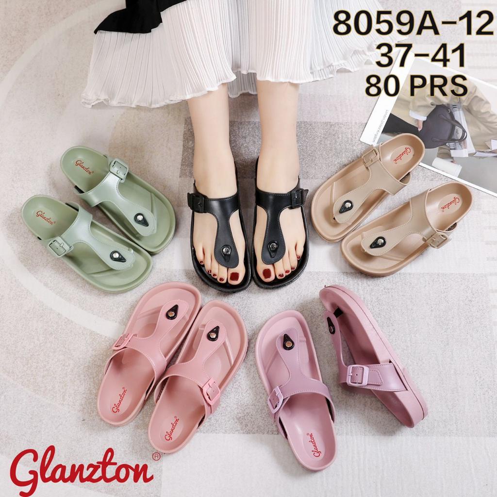 IMPORT Sandal Jepit Jelly Wanita / Sandal Jepit Briken Merek Glanzton 8059A-12