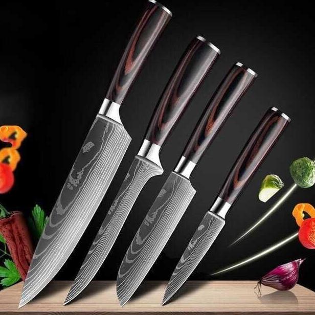 

Xituo Set Pisau Dapur Damascus Pattern Stainless Steel 4 Pcs - Dl4-A 9Nwxdxu83W