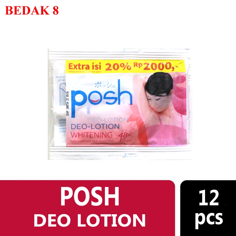 Posh Deo Lotion 11 gr Women / Men ( 1 renteng isi 12 pcs )