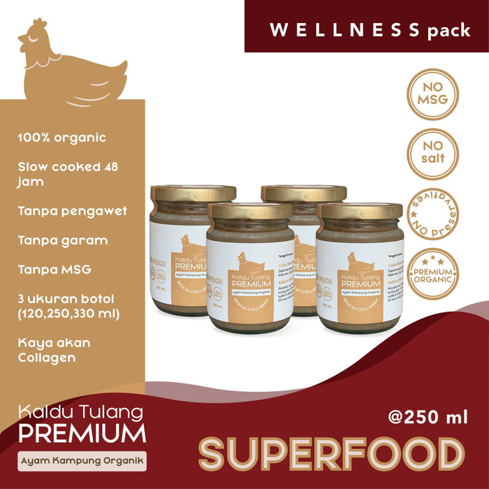 

PROMO SPESIAL - KALDU TULANG AYAM KAMPUNG ORGANIK IBUDANANAK WELLNESS PACK 250ML(4BTL)