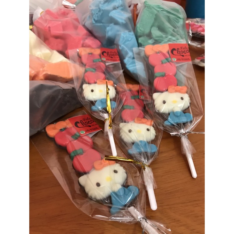 

coklat lolipop hellokitty apple