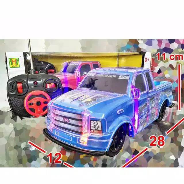 Mainan RC Mobil Jeep Pickup Lampu