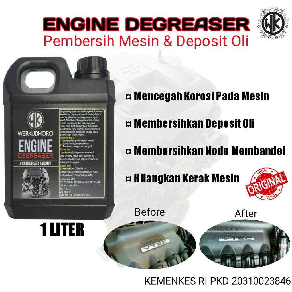 Pembersih Mesin Kendaraan Engine Degreaser Kemasan 1 Liter  Original