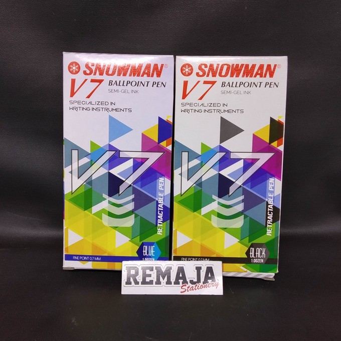 

Bolpoin Snowman V-7 0,7 mm / pack 12pcs