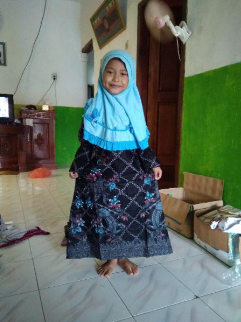 New Batik Couple Keluarga Sania Ruffle Ori Ndoro Jowi Dnt - Motif Jaring