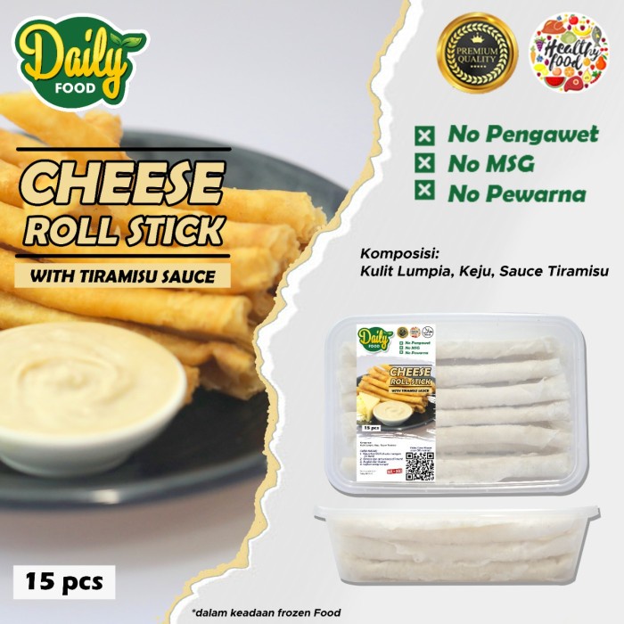 CHEESE ROLL STICK EXTRA SAUCE DAILY FROZEN FOOD
