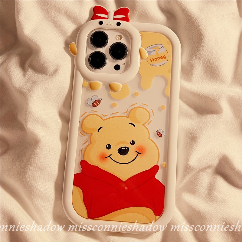 Soft Case TPU Motif Kartun Winnie the Pooh 3D Untuk IPhone 12 11 13 Pro MAX 6 6S 7 8 Plus XR 14 Plus X XS MAX