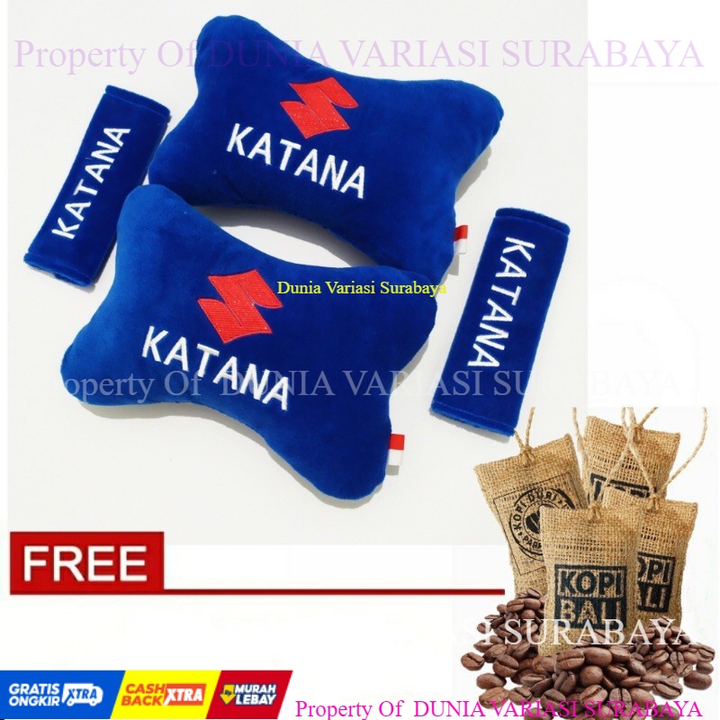 aksesoris Bantal mobil headrest suzuki katana