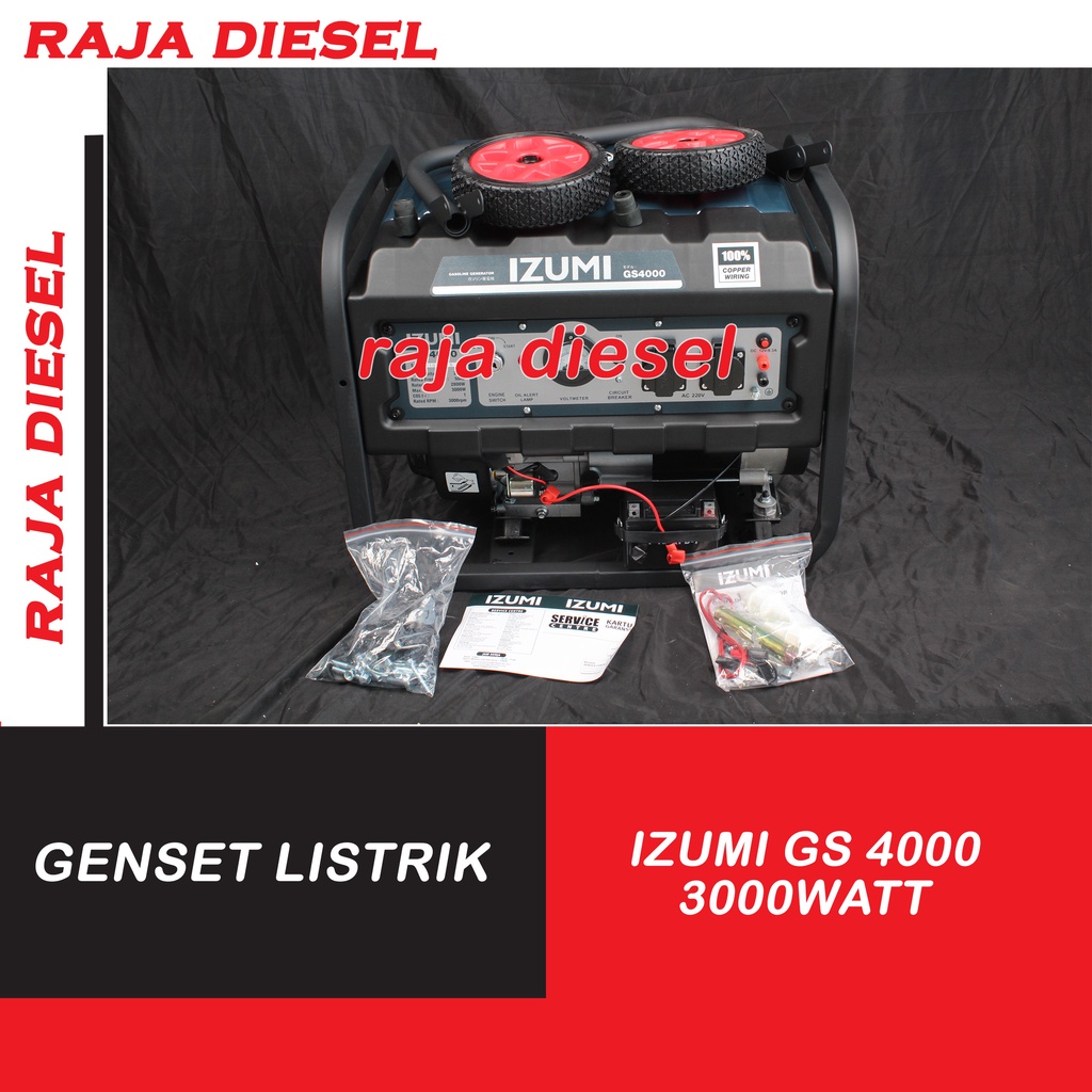 Genset GENERATOR LISTRIK 3000 watt 4 KVA IZUMI GS4000