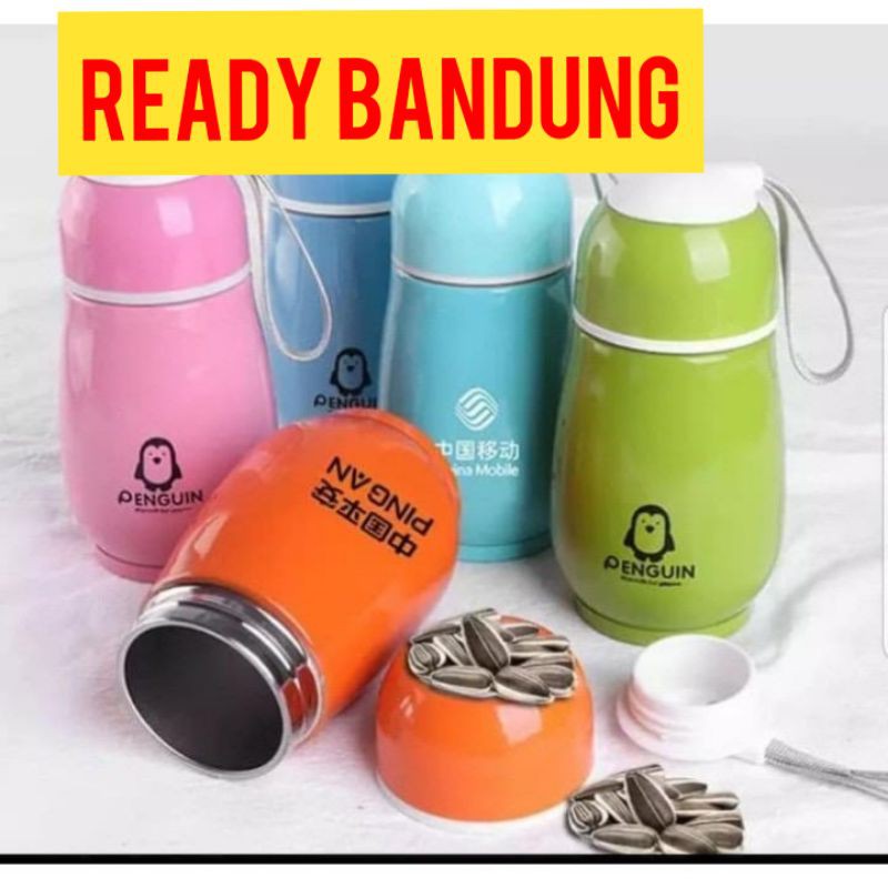 TERMOS MINI STAINLESS PENGUIN 300 ML Botol Minum Termos TERMOS MINI 300 ML TERMOS BAYI AIR PANAS Termos bayi botol Minum Bayi stainless steel thermos panas