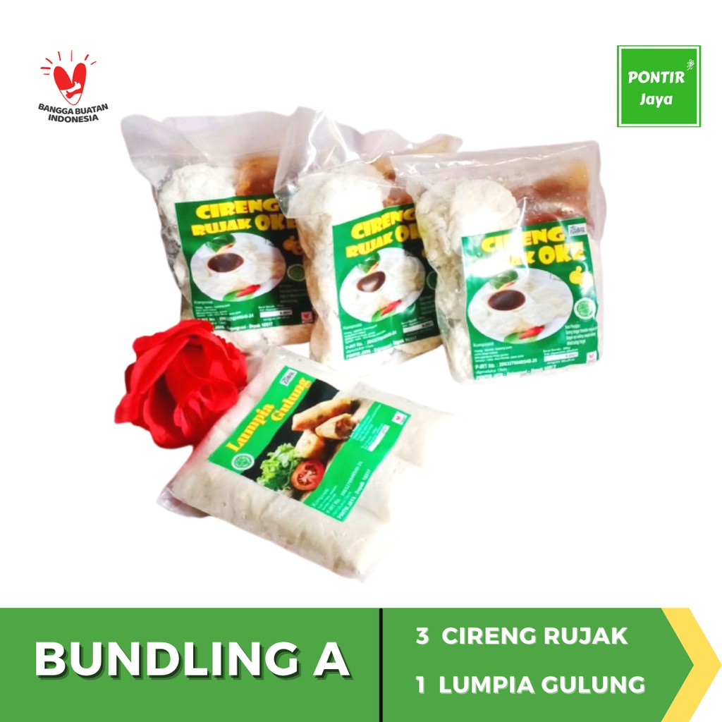 

Paket Bundling A | 3 Cireng Rujak dan 1 Lumpia Gulung Promo Hemat Murah Cemilan Pontir Jaya