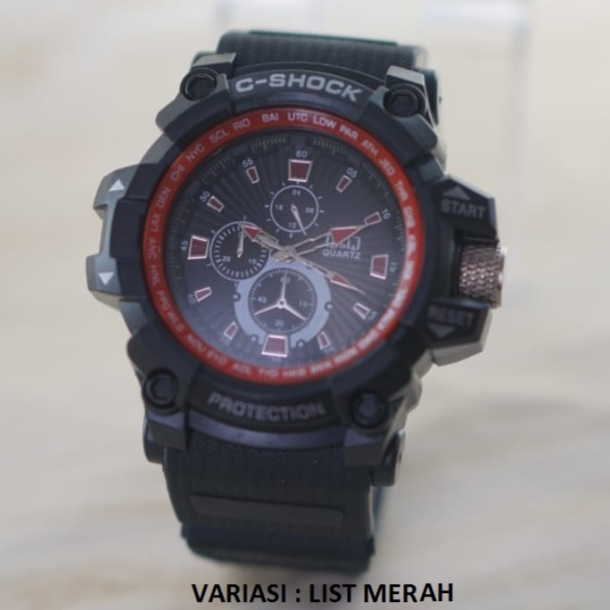 [PA] JAM TANGAN QQ SPORTY PRIA MODEL GG 1000 FASHION MURAH GROSIR IMPORT PRIA WANITA  QQ007