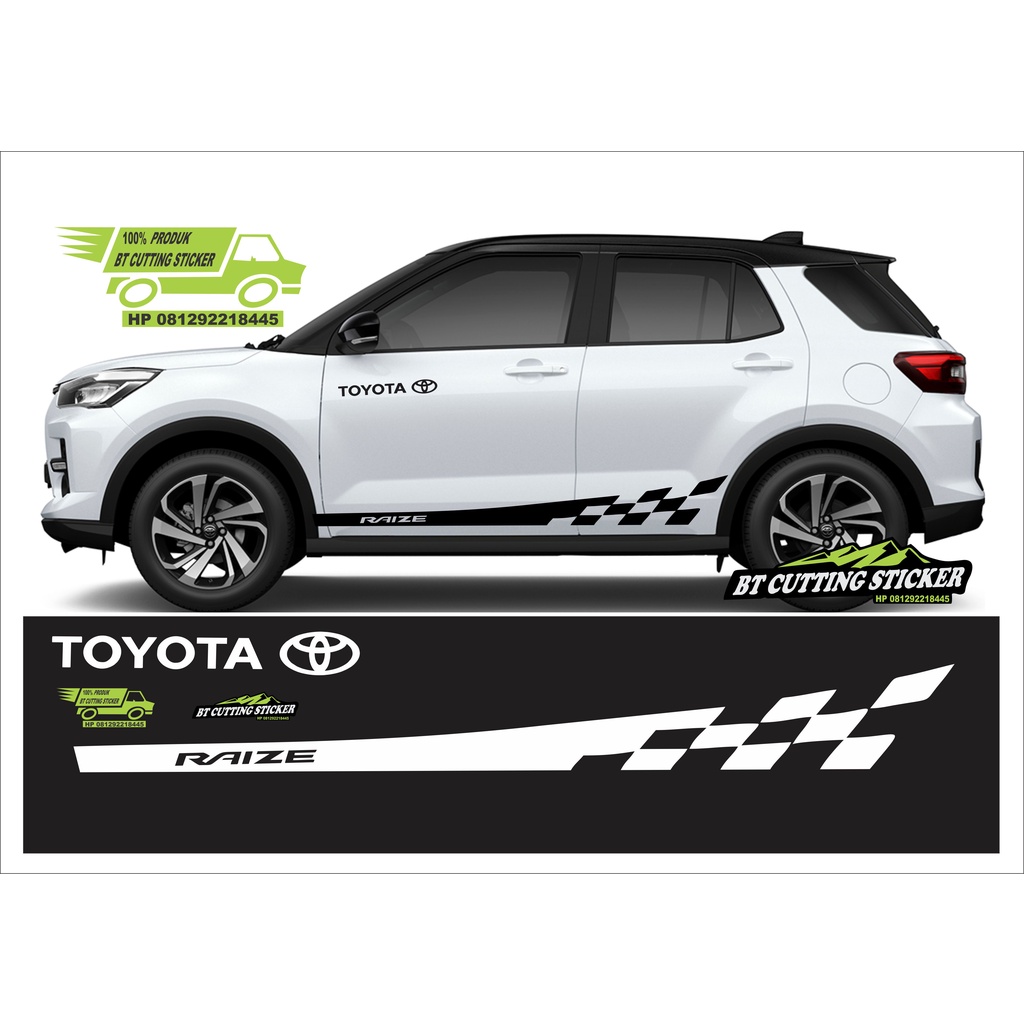 sticker mobil toyota raize stiker mobil raize sticker mobil raize