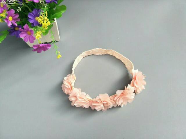 Bando Bayi Anak Lima kuntum bunga Lucu