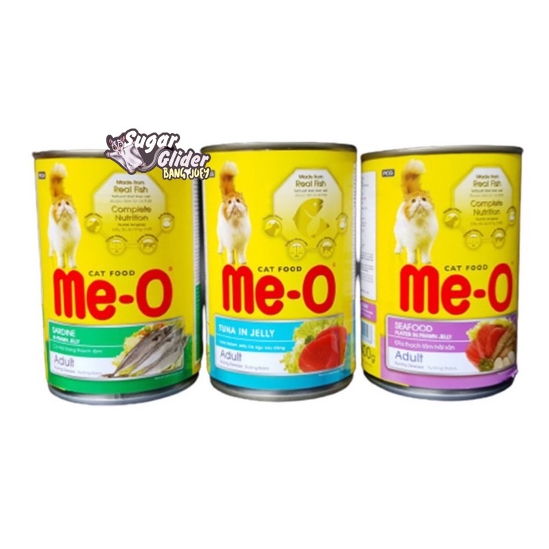 Me-O Kaleng Tuna In Jelly 400 Gram / MeO Tuna in Jelly Kaleng Meo Makanan Basah  MeO Wet Food adult